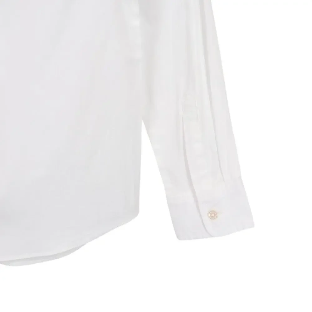 NWT J.Crew Crewcuts Girls' Cotton Blend Button Up White Shirt Size 8